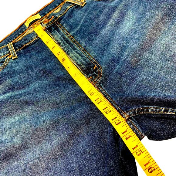 Levi Strauss Signature Blue Jeans Shorts Bermuda Mens Plus Size W40 Stretch - Picture 10 of 12